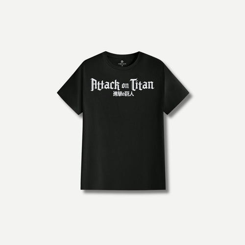 black attack on titan regular tshirt