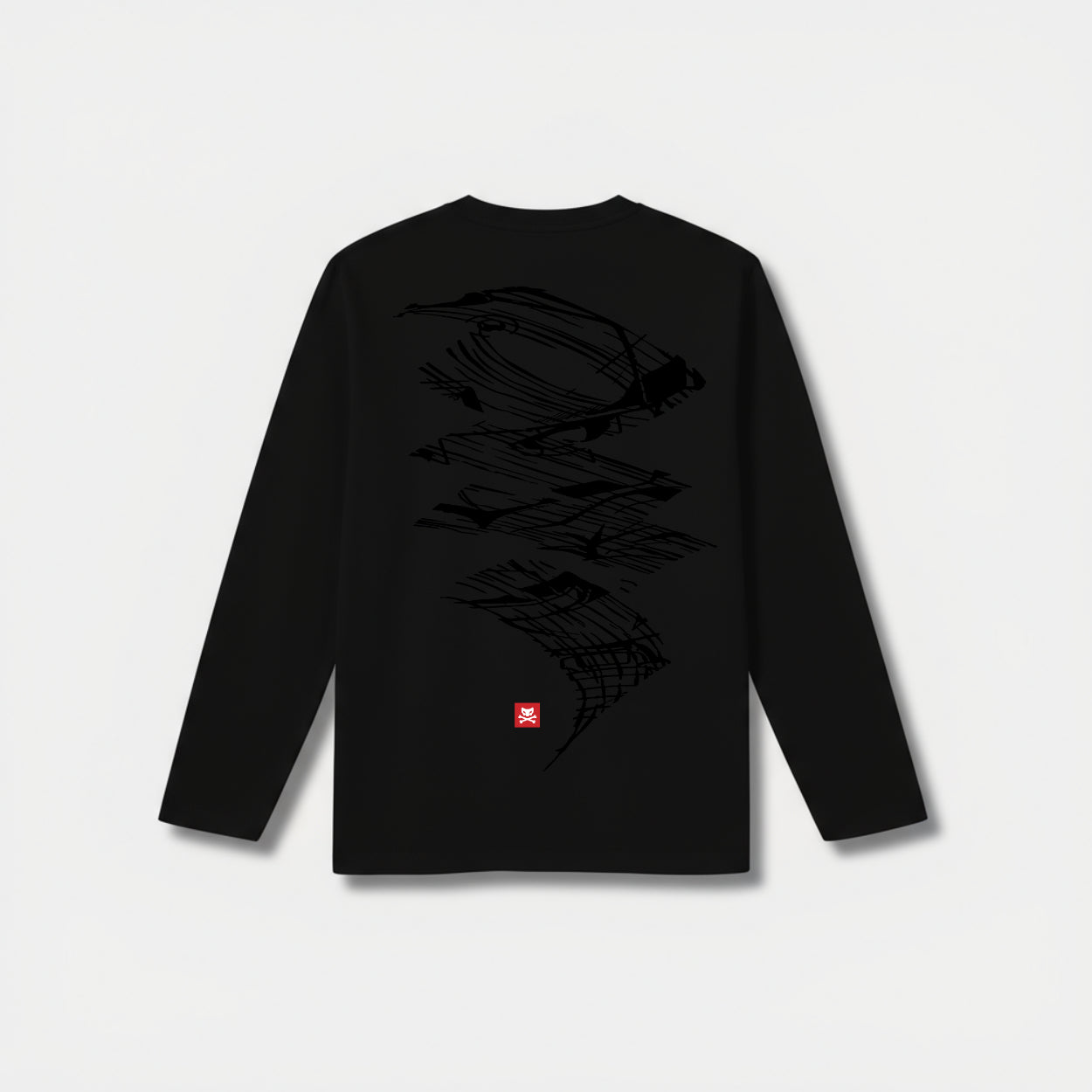 Darkline Back Long Sleeve Black T-shirt