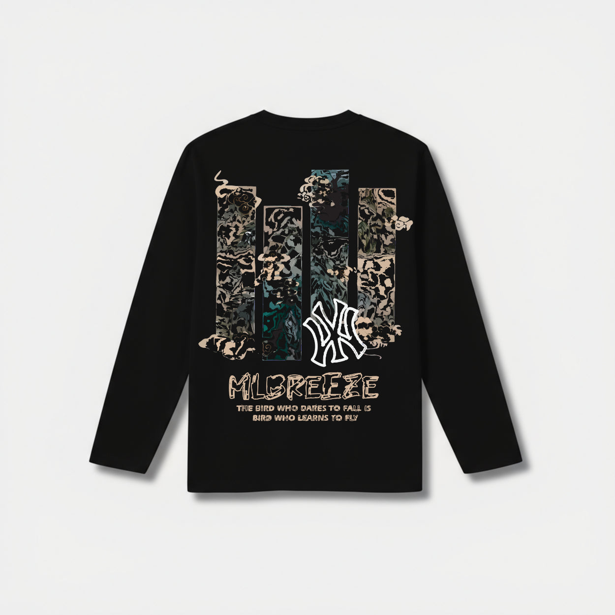 Fearless Fight Back Long Sleeve Black T-shirt