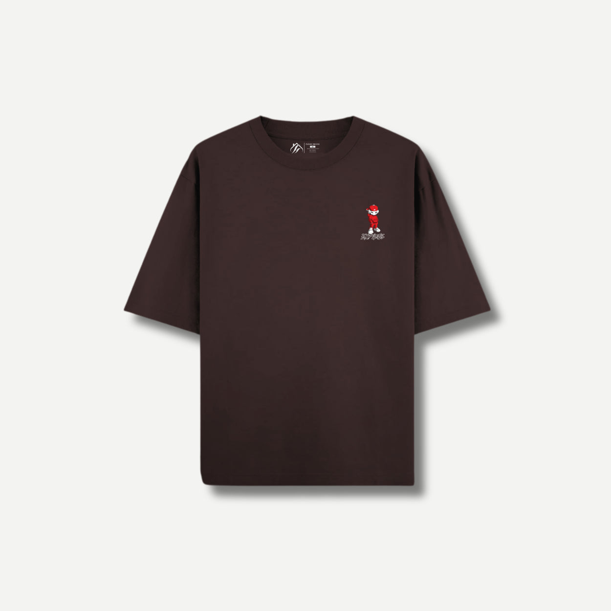 GG Expanse Front Oversize Chocolate T-shirt