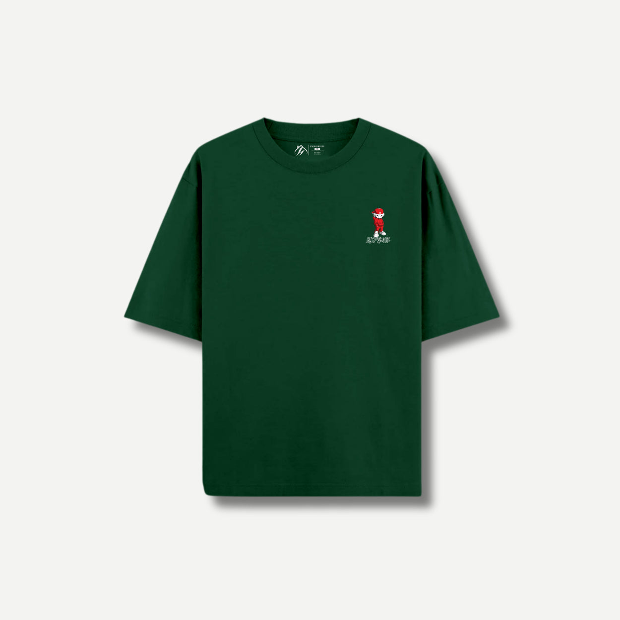 GG Expanse Front Oversize Olive T-shirt