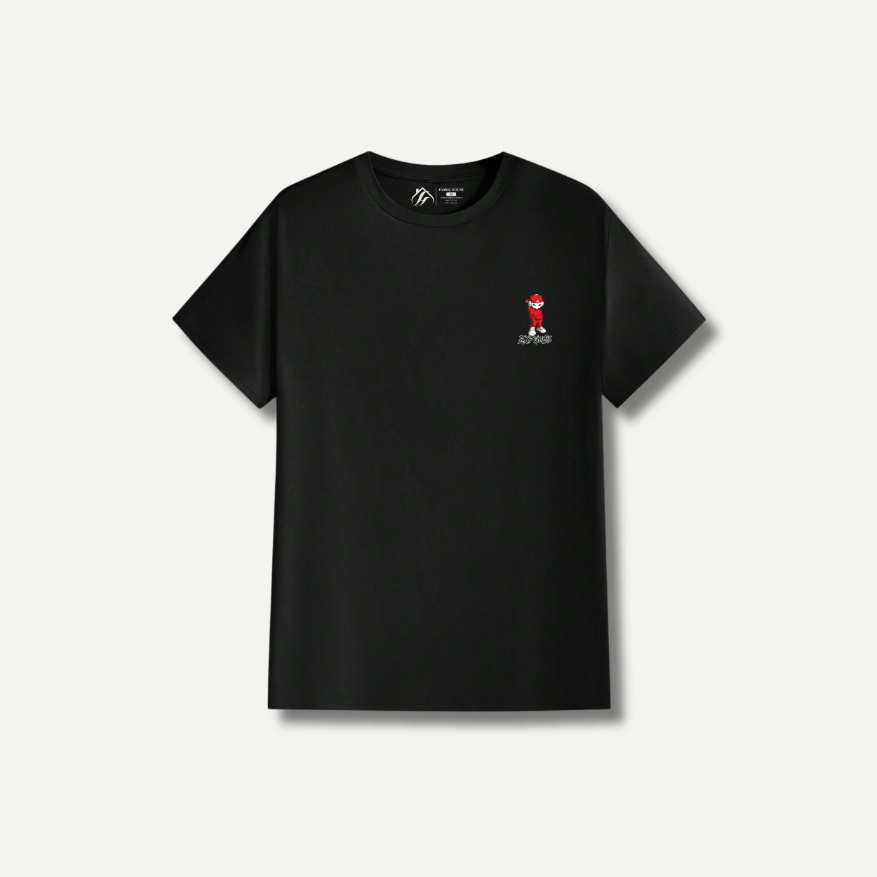 GG Expanse Front Regular Black T-shirt