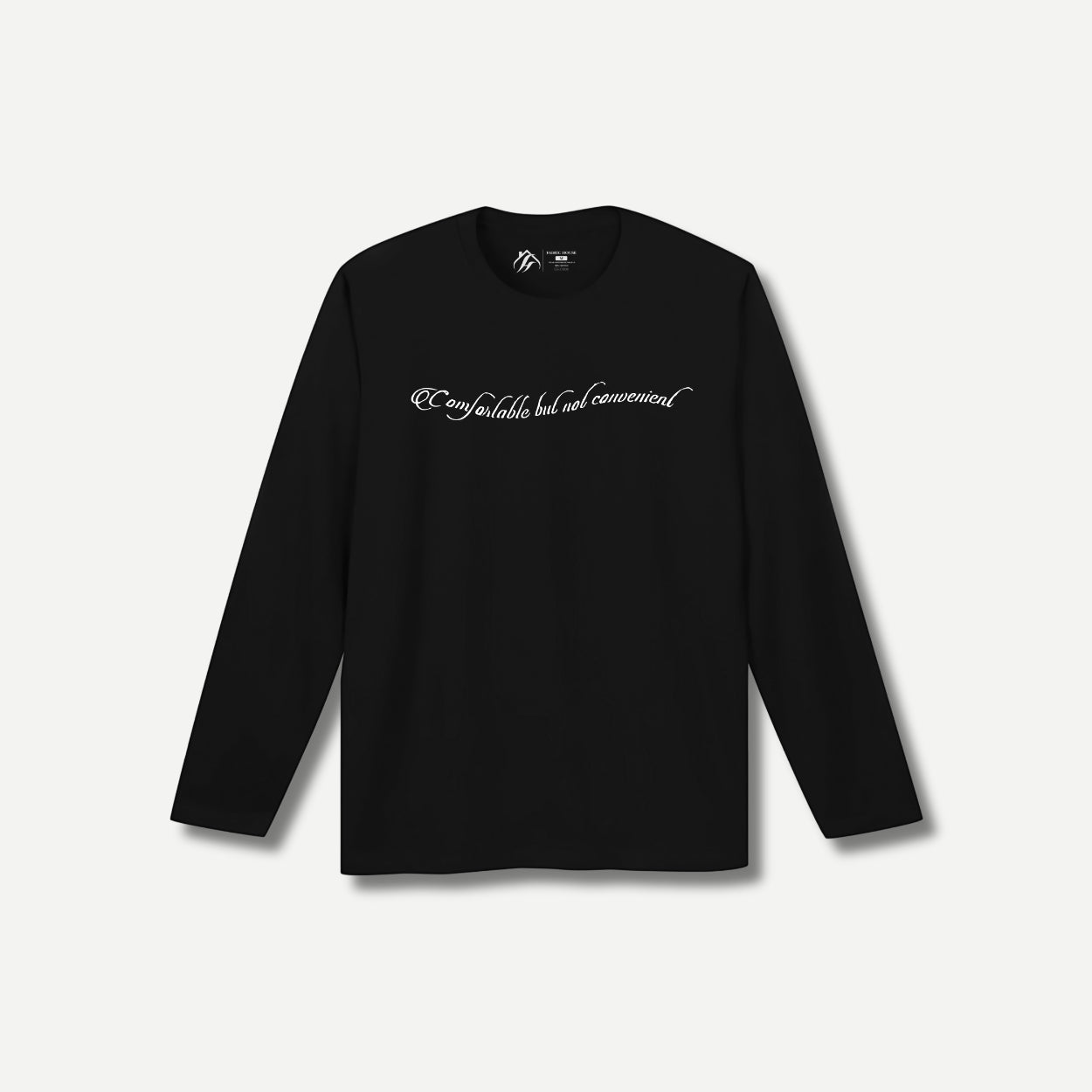 Outside Zone Front Long Sleeve Black T-shirt