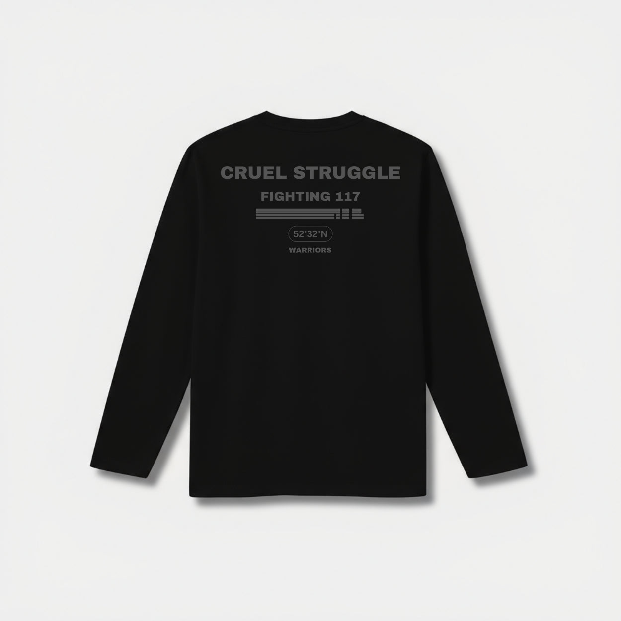 REB Shackles Back Long Sleeve Black T-shirt