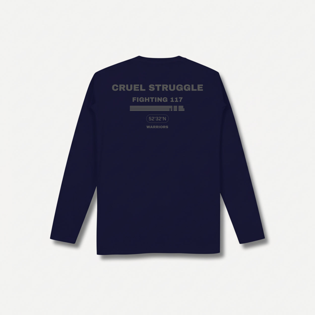 REB Shackles Back Long Sleeve Navy T-shirt