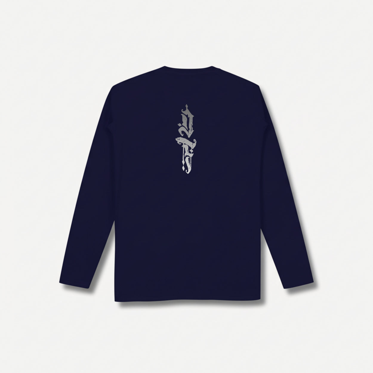Shadow Back Long Sleeve Navy T-shirt